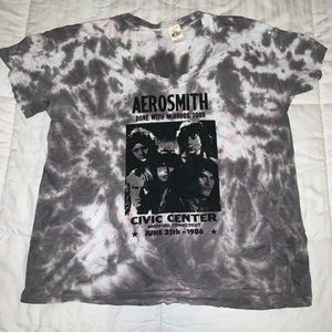 Tie dye Aerosmith tshirt